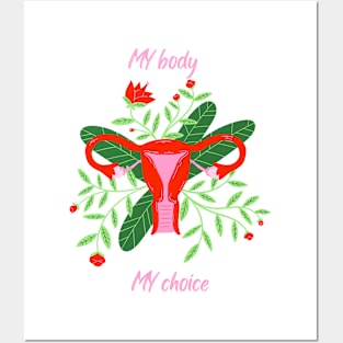 My body my choice Posters and Art